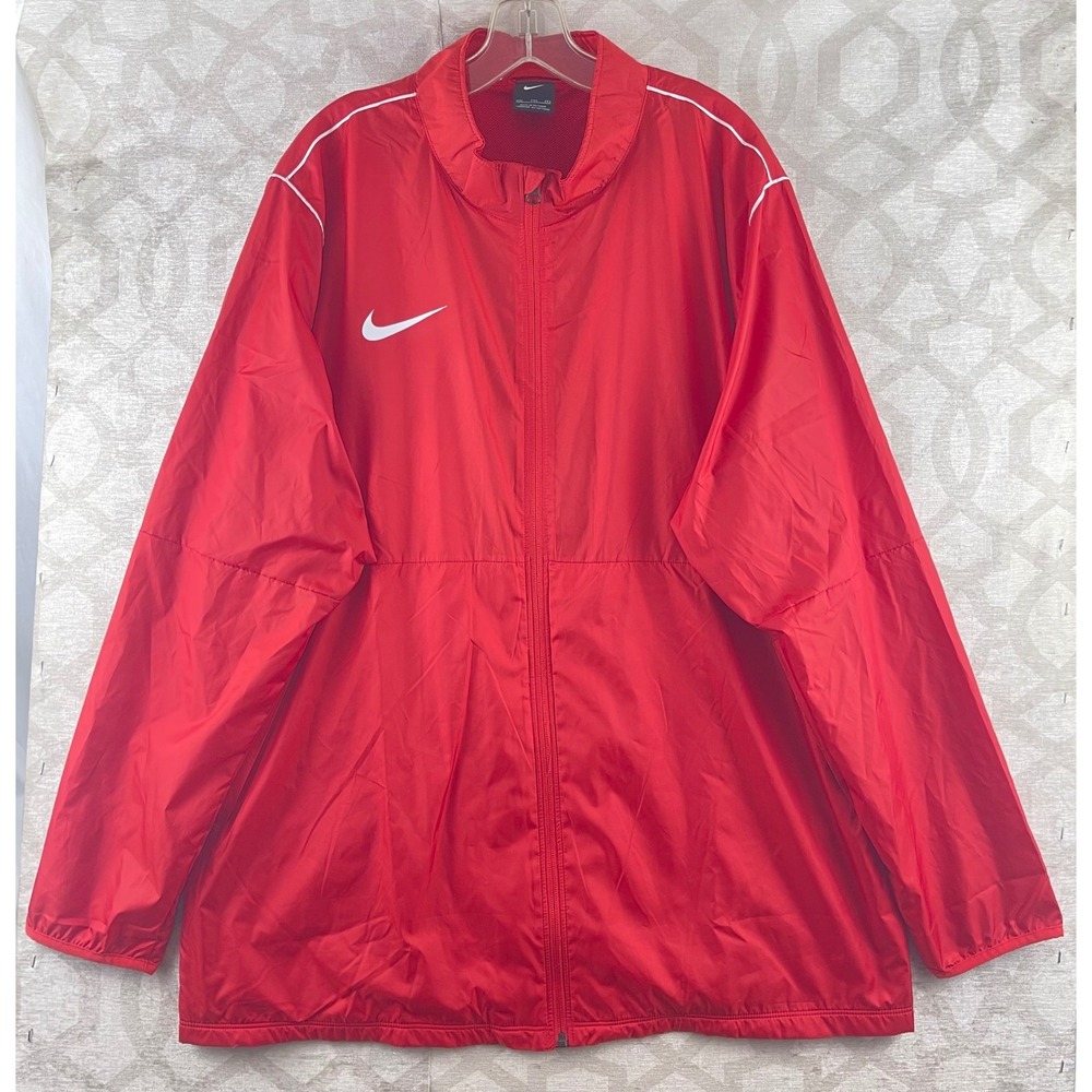 Nike Park 20 Wind Rain Jacket Mens XXL Red Windbreaker BV6881-657‎